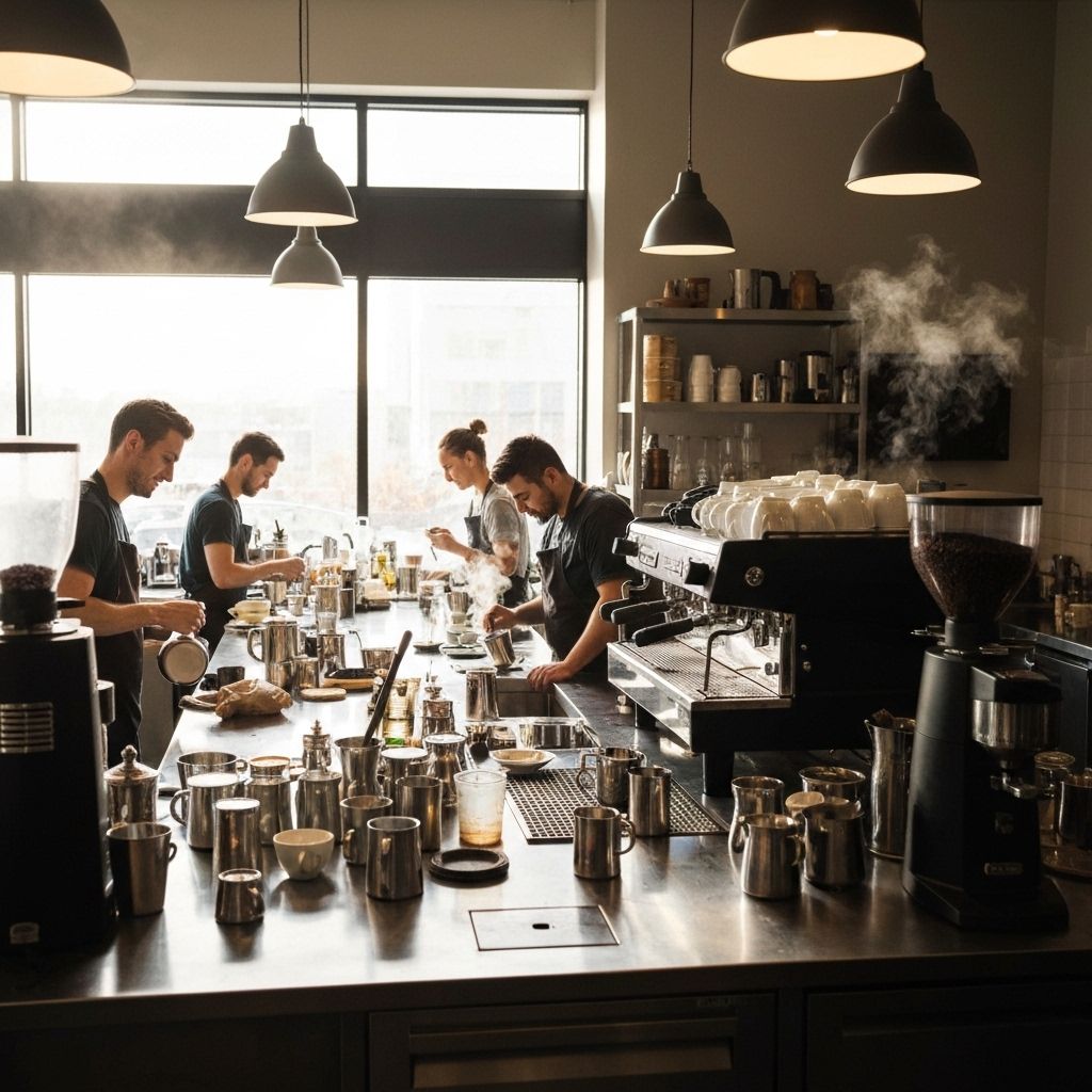 Coffee team workspace
